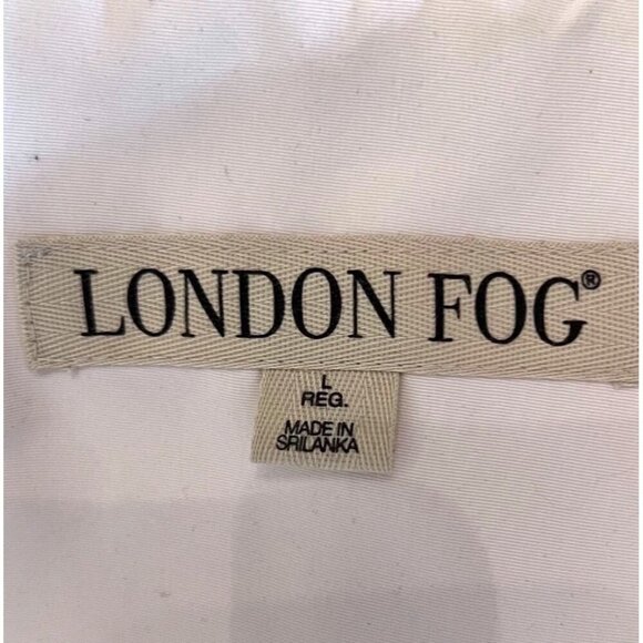 London Fog Womens Buttery Cream Lightweight Button Zipper Jacket Adjustable - L - Picture 3 of 16